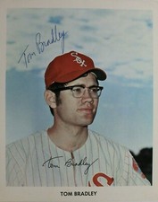 Tom Bradley 1971-72 Chicago White Sox Autographed Signed 8x10 Photo 