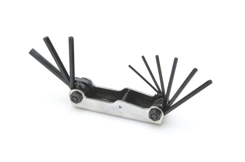 Allen - 9 Pc Metal Fold-Up Hex Key Set 5/64"-1/4" USA 56067 - Image 1 of 1