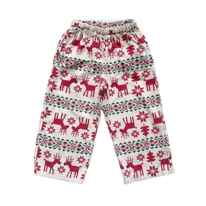 Hanna Andersson Flannel Holiday Deer Pajama Pants Size 4 - Picture 1 of 4