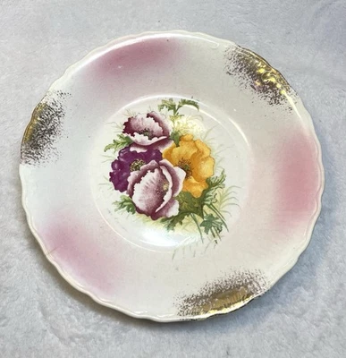 "Antiguo cuenco para servir de cerámica Sevres of Ohio con diseño floral, 8,5""" Foto 1 de 4