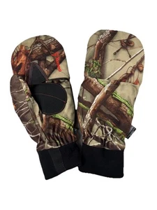 Huntworth Men's XL Fingerless Insulated Hunting Gloves & Pop Top Mittens - Picture 1 of 9