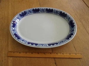 Blue Laurel 12 inch Serving Platter Arabia Handpainted Finland - Picture 1 of 1