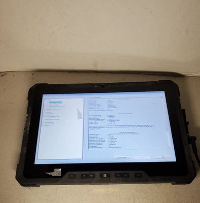 Dell Latitude 12 Resistente 7202 11.6" M-5Y71 8GB RAM 256GB SSD SIN SISTEMA OPERATIVO SIN BATERÍA #69 Foto 1 de 4