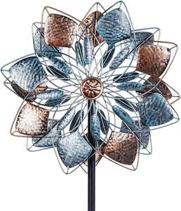 Wind Spinners Outdoor Metal 14.3” Wind Spinners for Yard and Garden Vintage Wind - Picture 1 of 11
