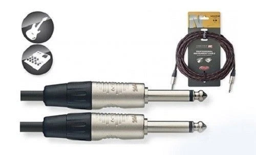 Cable amplificador guitarra tweed vintage negro 20 pies Neutrik Deluxe Stagg NGC6VTRBK Foto 1 de 1