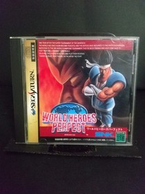 World Heroes Perfect Sega Saturn SNK Japanese Version Japan Manual Very Good