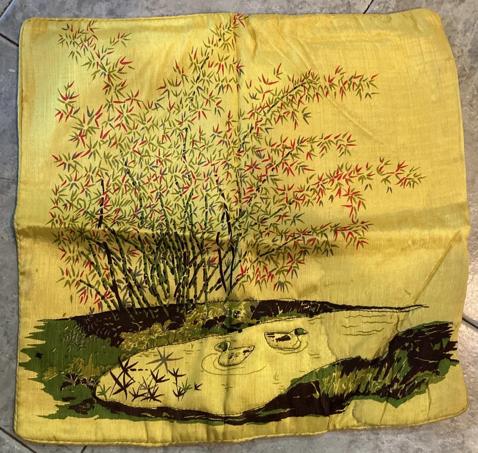 FUNDA ALMOHADA SEDA DE CHINA TALLA 15 1/2" POR 16 CON CREMALLERA Foto 1 de 1