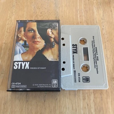STYX - PIECES OF EIGHT UK CASSETTE TAPE Rare USA Import - Image 1 of 3