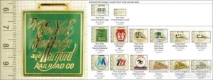 New York railroad decorative fobs, various designs & keychain options - Picture 1 of 7