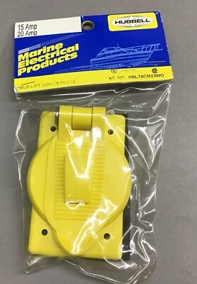 Placa de cubierta de elevación Hubbell 15-20A HBL74CM23WO resistente a la intemperie, (b492) Foto 1 de 4