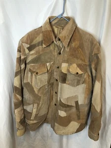 Patchwork Leather Jacket Men's Size Large. B46 - Picture 1 of 7