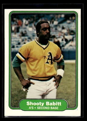 1982 Fleer Baseball #86 Shooty Babitt Rookie "Set Break" Mint Oakland Athletics - Image 1 of 2