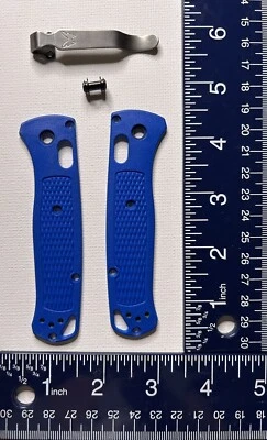 Básculas Grivory azules Bugout 535 hechas en banco OEM con bloqueo de eje de clip de mercado de accesorios** Foto 1 de 3
