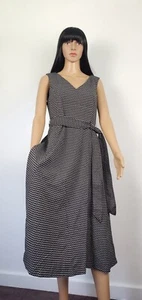 Calvin Klein Women's Black/white  Sleeveless Below The Knee Evening Empire Waist - Picture 1 of 15