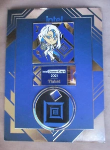 Intel Gamer Days 2021 Badge Ticket Anstecknadeln Ltd Edit 1/350 Neu auf Karte/Tasche #3 - Bild 1 von 8