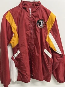 VTG 90s Mighty Mac Florida State Seminoles FSU Jacket Windbreaker Youth L 14/16 - Picture 1 of 7