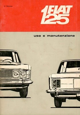 Fiat 125 Libretto uso e manutenzione/app tecnica originale IV 1967 - Immagine 1 di 2