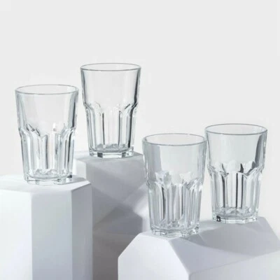 4-pc Luminarc Long Drink Glasses Set of 4, Clear Large Highball Glasses 4x420 ml