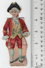 Barbour's Irish Flax Thread Paper Doll Victorian Trade Card 2"x5" VTC-XJ164