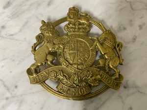 Vintage Kings Arms Trivet Brass Number CW10-17 Virginia Metal Crafters 1953 - Picture 1 of 4