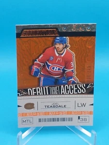 Joel Teasdale 2023-24 UD Credentials #114 Debut Ticket Access - Orange /249 - Picture 1 of 2