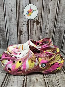 Crocs Classic Marble Tie Dye Clogs Size M5 / W7 Slip On Shoes NWT - Picture 1 of 11