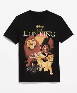 New Disney The Lion King Mufasa Simba Scar Nala Black T-Shirt Size Large Only - Picture 1 of 1