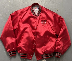 GIACCA SWINGSTER CHICAGO BULLS VINTAGE UOMO XL ROSSO JORDAN RODMAN j18 - Foto 1 di 5