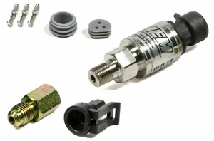 AEM 30-2130-100 100 PSIg Pressure Sensor Stainless Kit 1/8NPT -4 Universal Fit - Bild 1 von 3