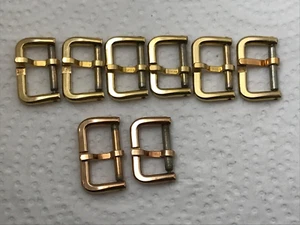 8er Set Vintage Gold Filled 40er Schweizer Schnallen - Bild 1 von 6