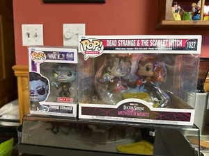 Marvel Funko Pop Lot of 2 – Dead Strange & Scarlet Witch + Zombie Strange MIB - Picture 1 of 1