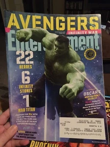 ENTERTAINMENT WEEKLY "AVENGERS INFINITY WAR" (MARCH 2018) HULK COVER - Picture 1 of 2