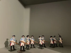 Lead Toy Soldiers. Set of 9 Prussian Infantry 7 Years War. - Picture 1 of 7