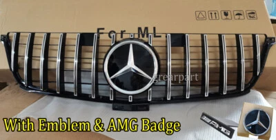 Grelha GT R para Mercedes Benz W166 ML350 ML400 ML550 2012 2013 2014 2015 - Imagem 1 de 4