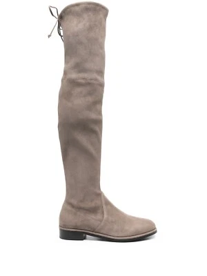 Stuart Weitzman Lowland Sobre la rodilla Gris Gamuza Botas 7.5 Foto 1 de 4
