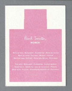 Carte publicitaire - advertising card - Paul Smith recto verso - Imagen 1 de 2