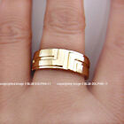 Real Genuine Solid 9ct Yellow Gold Wedding Women Men Unisex Engagement Band Ring