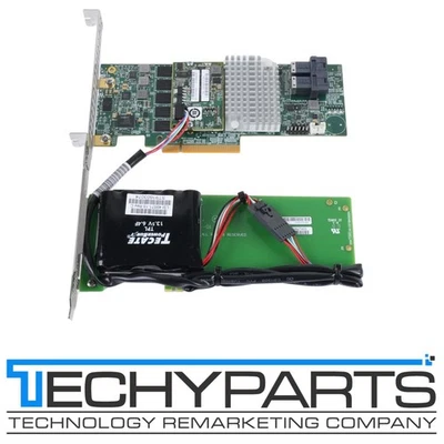 SUPERMICRO AOC-S3108L-H8IR-16DD 2GB SAS3 RAID Controller w/LSICVM02 CacheVault - Image 1 of 4