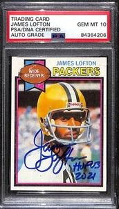 1979 Topps 310 James Lofton RC PSA Auto 10 Autograph DNA HOF 03 Inscript C97279 - Picture 1 of 3
