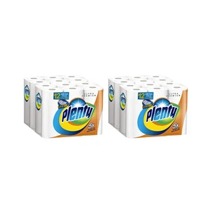 Un montón de toallas de papel ultra premium 12 mega rollos - tamaño Flex-A, fuertes y absorbentes - Imagen 1 de 3