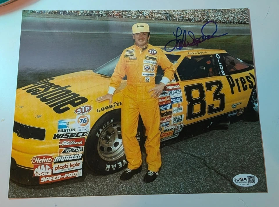 Foto autografiada de 8x10 firmada por Lake Speed certificado de autenticidad JSA NASCAR Racing  Foto 1 de 1