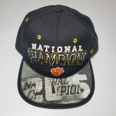 Clemson Tigers Hat Cap Snap Back NCAA Football National Champions Mens - Image 1 of 4