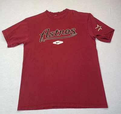 Vintage Nike Houston Astros T Shirt Center Swoosh Logo 21’ Chest Size M-L Y2K - Image 1 of 4