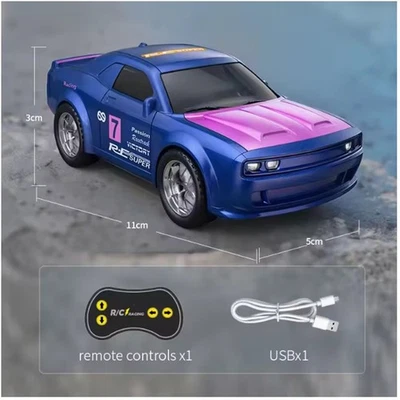 RC 1:43 2.4G Full Scale High Speed Drift Car w/APP Control&Lights 4WD Racing Car - Image 1 of 4