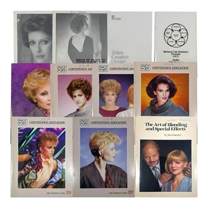 Lot Of 11 Vintage 1980s Pivot Point HairStylist Michael Cole Beauty School Books - Imagen 1 de 12