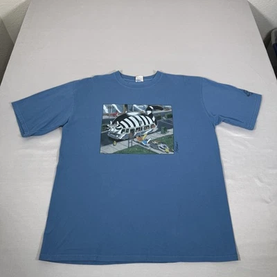 Camisa Crazy Shirts Para Hombres XL Azul B Kliban Cat Bus Camiseta Gráfica Manga Corta Hawaii Foto 1 de 4