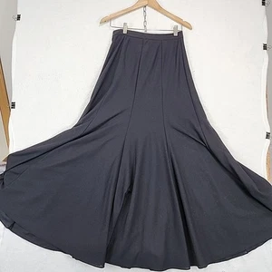 Vintage Murek Modell Women's 28 x 41 Black Classic Flared Maxi Skirt Witchy Goth - Picture 1 of 12
