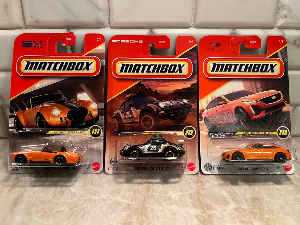 MATCHBOX SUPER CHASE (Lot of 3) - Porsche, Shelby and Cadillac - Image 1 of 1