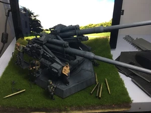 1/72 1/87 1/144 World War II German twin 12.8cm Flak40 anti-aircraft WG - Picture 1 of 10