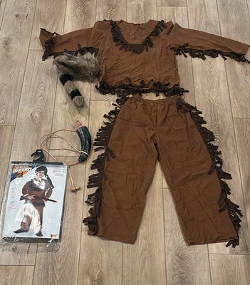 Nuevo Traje Frontier Niño/Davy Crockett Niño Disfraz Niño Talla Grande 12-14 Foto 1 de 4